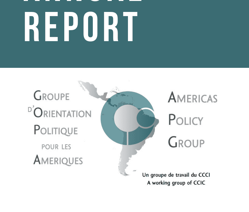 APG Annual Report 20182019 Cooperation Canada