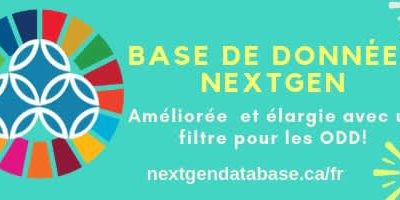 Nouvelle version améliorée et élargie de la base de données NextGen