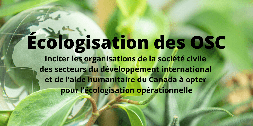 Écologisation des OSC