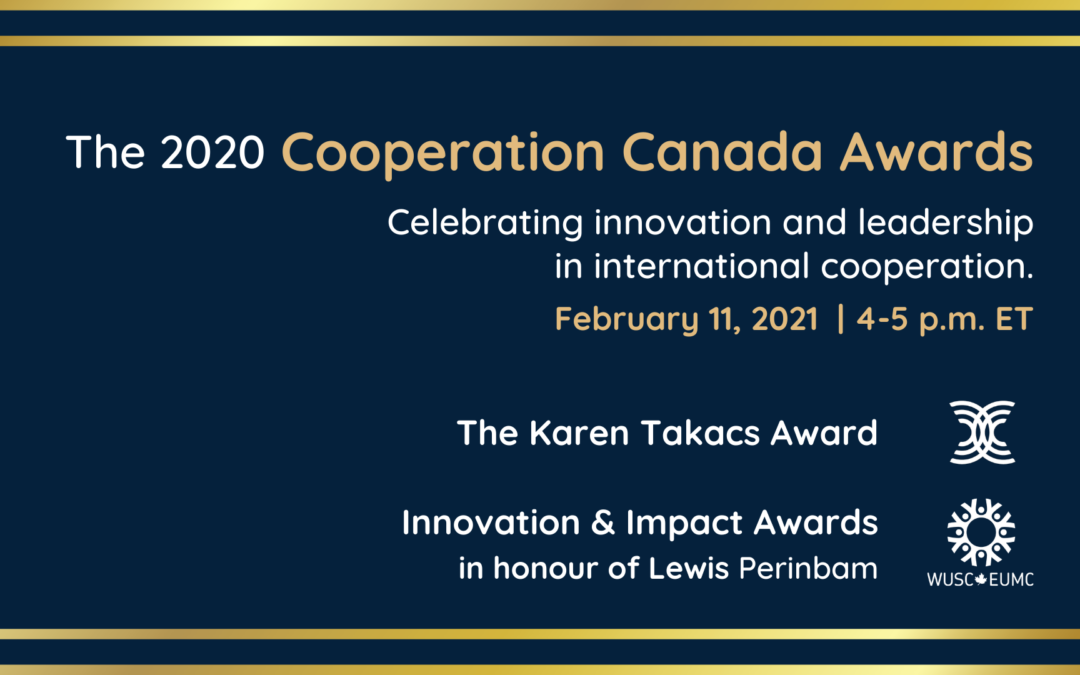 Zaida Bastos, Kehkashan Basu and Développement international Desjardins (DID) win the 2020 Cooperation Canada Awards