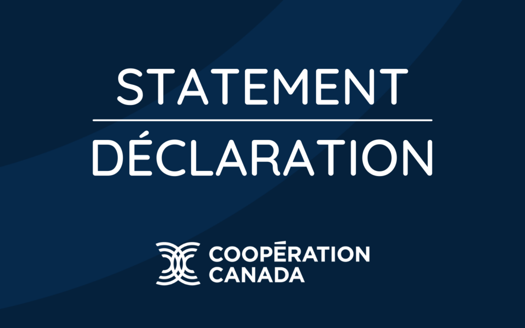 Cooperation Canada’s statement on situation in Afghanistan