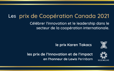 L’appel à candidatures pour les prix de Cooperation Canada est maintenant ouvert