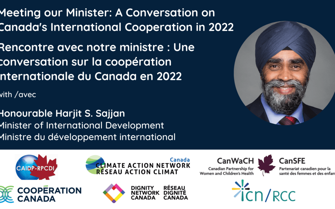 Une conversation avec le nouveau ministre canadien du Développement international