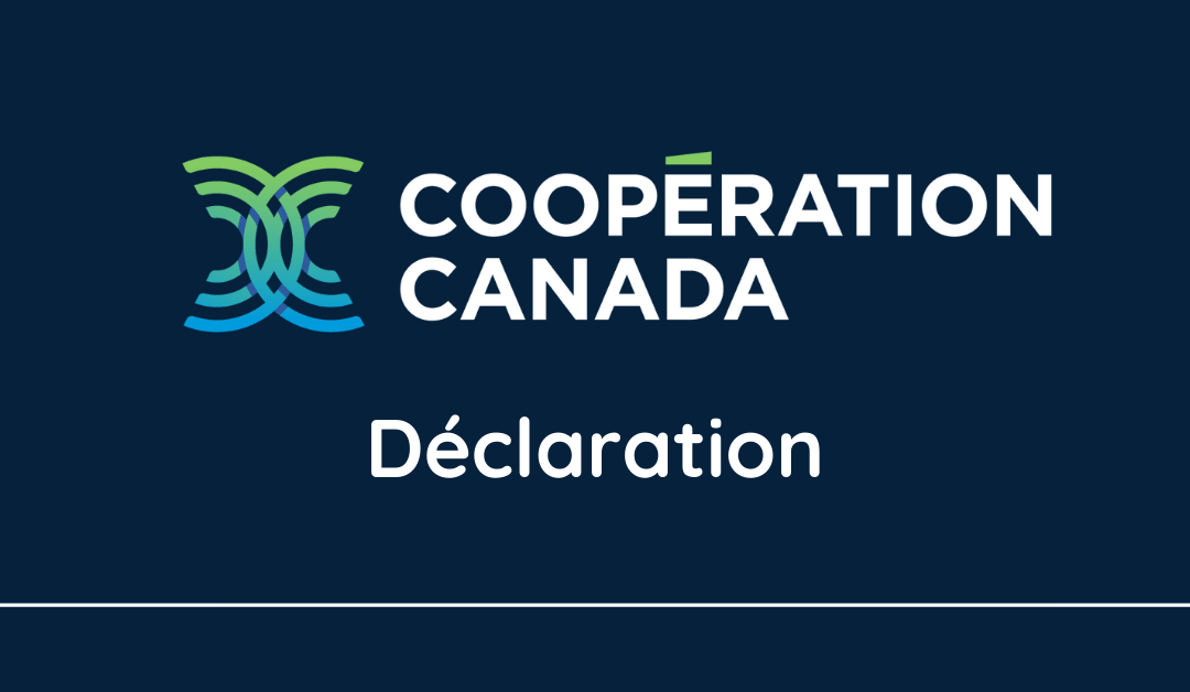 Déclaration de Cooperation Canada – Réponse aux amendements de la LEB 1 (projet de loi C-19)