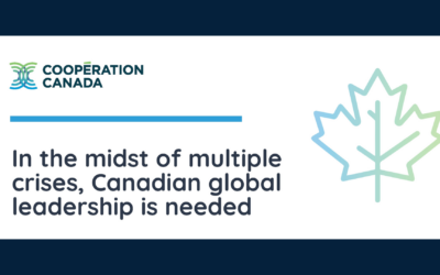 Cooperation Canada Promotes the Strategic Importance of International Assistance to Members of Parliament