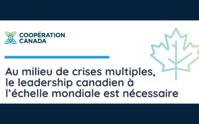 Coopération Canada fait valoir l’importance stratégique de l’aide internationale auprès des parlementaires