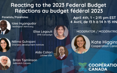 Réaction au budget fédéral 2023