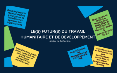 Réflexions de l’atelier sur le(s) futur(s) du travail humanitaire et de développement