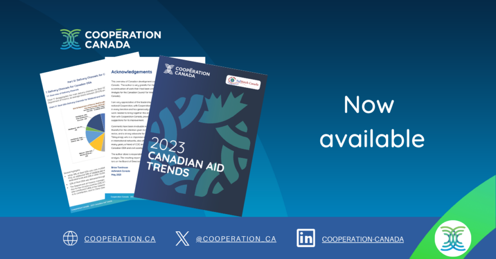 New Report 2023 Canadian Aid Trends Cooperation Canada   Aid Trends Report ENG 1 980x513 