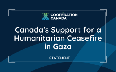 Statement on Canada’s Support for a Humanitarian Ceasefire in Gaza