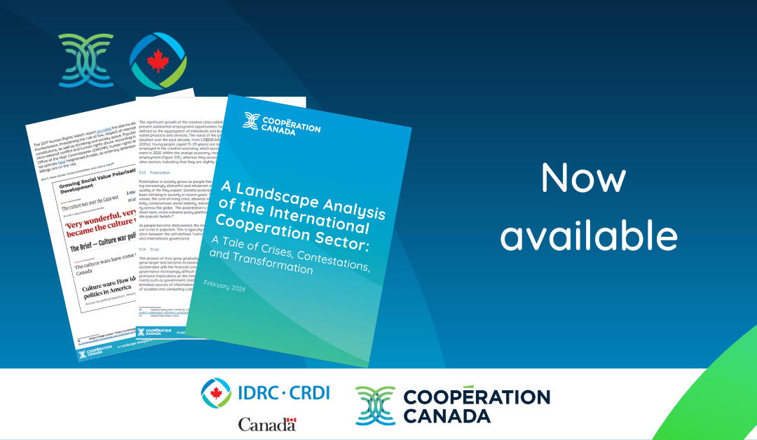 Launch of the Global Landscape Analysis of the International Cooperation Sector
