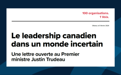 Lettre ouverte au Premier ministre Justin Trudeau