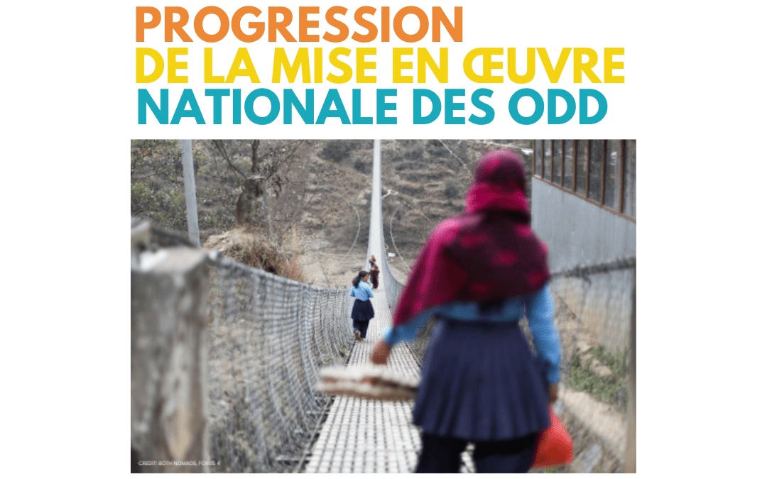 Huitième édition de Progression de la mise en œuvre des ODD à l’échelle nationale
