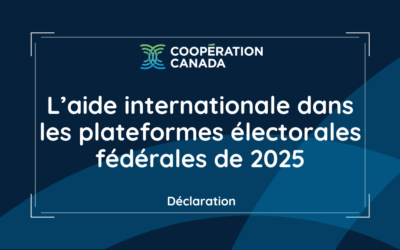 L’aide internationale dans les plateformes électorales fédérales de 2025
