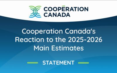 Cooperation Canada’s Reaction to the 2025-2026 Main Estimates
