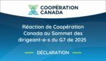 Déclaration de Coopération Canada au Sommet du G7 2025