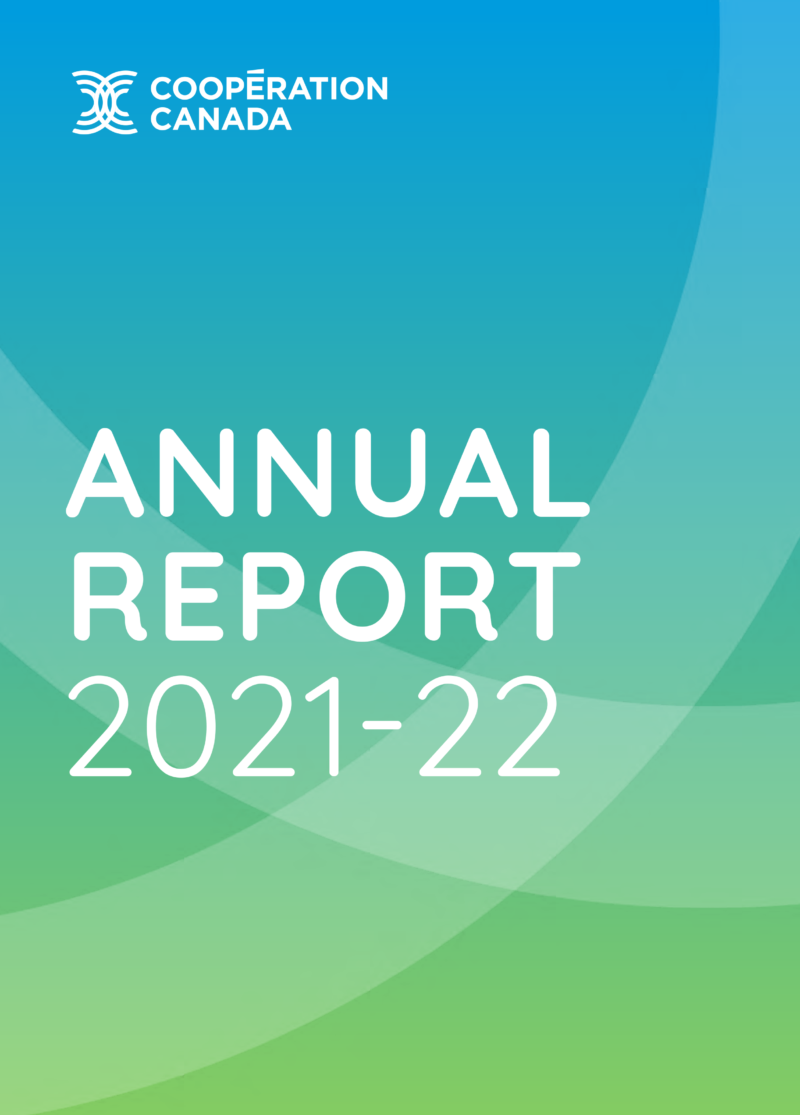 Cooperation Canada Annual Report 2021-22 Cover