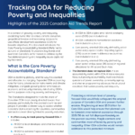 Explore Canadian Official DevelopmTracking ODA for Reducing Poverty and Inequalities – 2025 Canadian Aid Trends Highlights - Cover