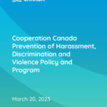 Cooperation Canada Prevention of Harassment, Discrimination and Violence Policy and Program Cover