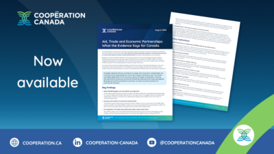 NPSIA study and policy brief on Canadian official development assistance, now available