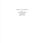 Financial statements for Cooperation Canada for the year ended March 31, 2026